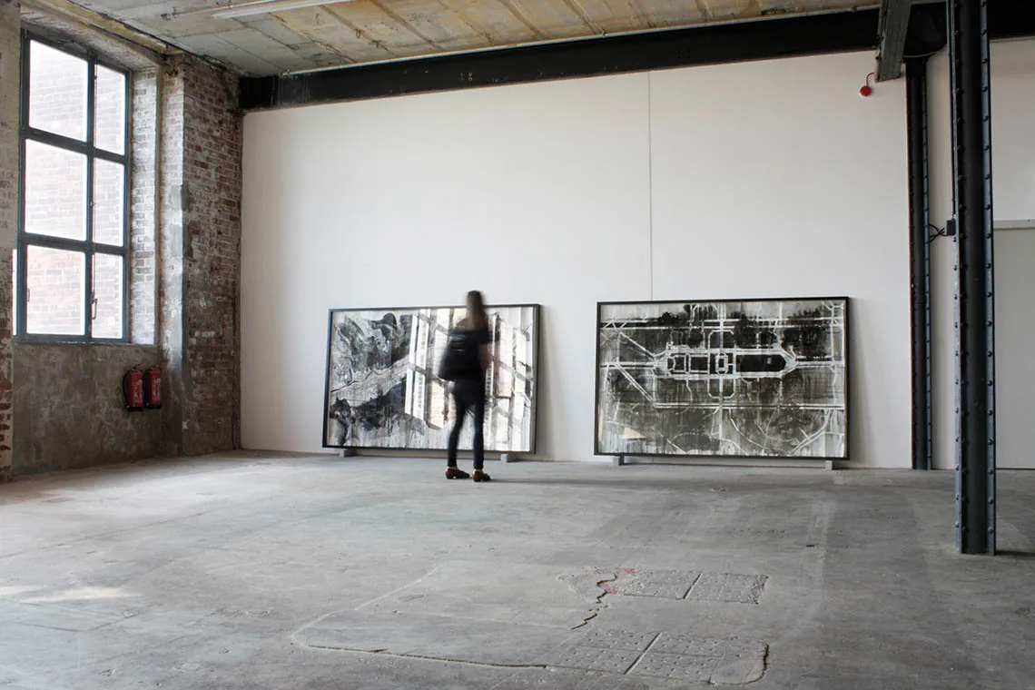 Karte PG und Karte GG, Ausstellungsansicht in der Halle 14